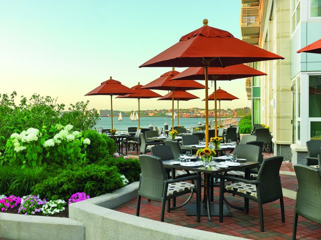Outdoor patio - Boston waterfront restaurant