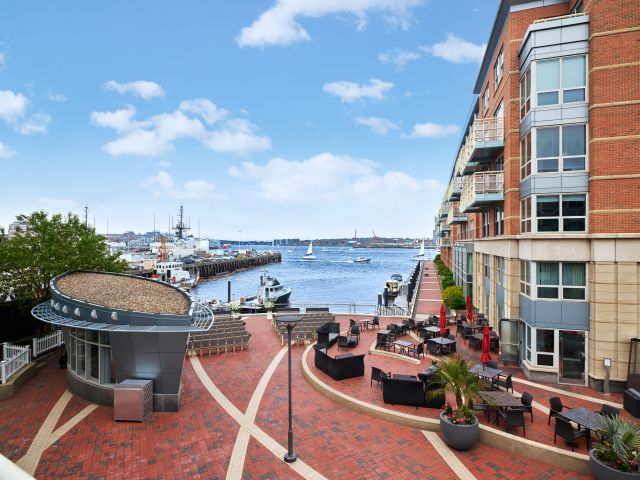 Waterfront venue for outdoor events on Boston Harbor